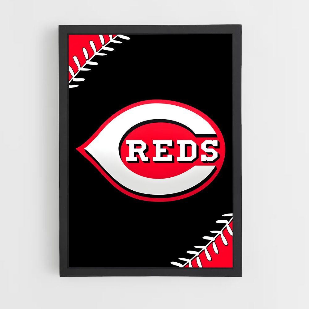 Poster Reds Nation – affiche Baseball (vue 2)